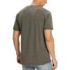imageNITAGUT Mens Premium Cotton Crew Neck TShirt Fresh Classic TeeA Heather Brown