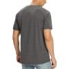 imageNITAGUT Mens Premium Cotton Crew Neck TShirt Fresh Classic TeeA Heather Charcoal
