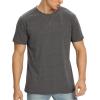 imageNITAGUT Mens Premium Cotton Crew Neck TShirt Fresh Classic TeeA Heather Charcoal
