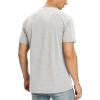 imageNITAGUT Mens Premium Cotton Crew Neck TShirt Fresh Classic TeeA Heather Gray