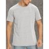 imageNITAGUT Mens Premium Cotton Crew Neck TShirt Fresh Classic TeeA Heather Gray