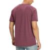 imageNITAGUT Mens Premium Cotton Crew Neck TShirt Fresh Classic TeeA Heather Red