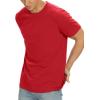 imageNITAGUT Mens Premium Cotton Crew Neck TShirt Fresh Classic TeeA Red