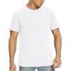 imageNITAGUT Mens Premium Cotton Crew Neck TShirt Fresh Classic TeeA White
