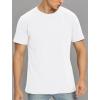 imageNITAGUT Mens Premium Cotton Crew Neck TShirt Fresh Classic TeeA White