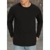 imageNITAGUT Mens Premium Cotton Crew Neck TShirt Fresh Classic TeeB Black