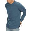 imageNITAGUT Mens Premium Cotton Crew Neck TShirt Fresh Classic TeeB Heather Blue
