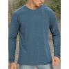 imageNITAGUT Mens Premium Cotton Crew Neck TShirt Fresh Classic TeeB Heather Blue