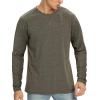 imageNITAGUT Mens Premium Cotton Crew Neck TShirt Fresh Classic TeeB Heather Brown