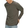 imageNITAGUT Mens Premium Cotton Crew Neck TShirt Fresh Classic TeeB Heather Brown