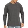 imageNITAGUT Mens Premium Cotton Crew Neck TShirt Fresh Classic TeeB Heather Charcoal