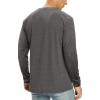 imageNITAGUT Mens Premium Cotton Crew Neck TShirt Fresh Classic TeeB Heather Charcoal