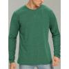imageNITAGUT Mens Premium Cotton Crew Neck TShirt Fresh Classic TeeB Heather Green