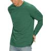 imageNITAGUT Mens Premium Cotton Crew Neck TShirt Fresh Classic TeeB Heather Green
