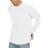 imageNITAGUT Mens Premium Cotton Crew Neck TShirt Fresh Classic TeeB White