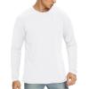 imageNITAGUT Mens Premium Cotton Crew Neck TShirt Fresh Classic TeeB White