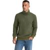 imageNITAGUT Mens Quarter Zip Sweatshirt Long Sleeve Waffle Pullover Sweatshirt with PocketArmy Green