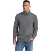 imageNITAGUT Mens Quarter Zip Sweatshirt Long Sleeve Waffle Pullover Sweatshirt with PocketDark Gray