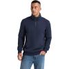 imageNITAGUT Mens Quarter Zip Sweatshirt Long Sleeve Waffle Pullover Sweatshirt with PocketNavy Blue