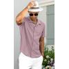 imageNITAGUT Mens Short Sleeve Shirts Casual Button Down Shirts Vacation Beach Summer Hollow Out Tops01 Purple