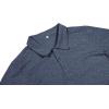 imageNITAGUT Polo Shirts for Men ShortLong Sleeve Soft Cotton Collared ShirtA Heather Navy
