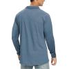 imageNITAGUT Polo Shirts for Men ShortLong Sleeve Soft Cotton Collared ShirtB Heather Blue