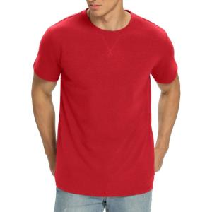 imageNITAGUT Mens Premium Cotton Crew Neck TShirt Fresh Classic TeeA Red