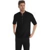 imageNITAGUT Mens Linen Henley Shirt Half Sleeve Beach Yoga Casual Fit Tops
