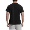 imageNITAGUT Mens Summer Casual TShirts Front Placket Raglan Short Sleeve Henley Shirts with Pocket 3XL Black
