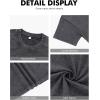 imageNITAGUT Mens Oversized Cotton TShirts Vintage Unisex Short Sleeves Loose Streetwear Casual Wash Solid Basic Tops Tee01black