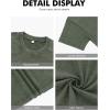 imageNITAGUT Mens Oversized Cotton TShirts Vintage Unisex Short Sleeves Loose Streetwear Casual Wash Solid Basic Tops TeeArmy Green