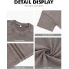 imageNITAGUT Mens Oversized Cotton TShirts Vintage Unisex Short Sleeves Loose Streetwear Casual Wash Solid Basic Tops TeeKhaki