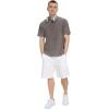 imageNITAGUT Mens Oversized Cotton TShirts Vintage Unisex Short Sleeves Loose Streetwear Casual Wash Solid Basic Tops TeeKhaki