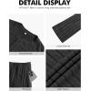 imageNITAGUT Mens Pajama Set Henley Collar Loungewear Long Sleeved Buttoned Sleepwear 2 Piece Pjs with PocketsBlack