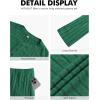 imageNITAGUT Mens Pajama Set Henley Collar Loungewear Long Sleeved Buttoned Sleepwear 2 Piece Pjs with PocketsGreen