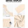 imageNITAGUT Mens Pajama Set Long Sleeve Sleepwear 2 Piece Loungewear with Pockets Soft Comfy NightwearBeige
