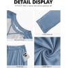 imageNITAGUT Mens Pajama Set Long Sleeve Sleepwear 2 Piece Loungewear with Pockets Soft Comfy NightwearBlue