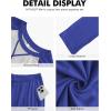 imageNITAGUT Mens Pajama Set Long Sleeve Sleepwear 2 Piece Loungewear with Pockets Soft Comfy NightwearRoyal Blue