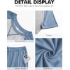 imageNITAGUT Mens Pajama Set Summer 2 Piece Loungewear Short Sleeve Pjs Sleepwear with Pockets Soft Comfy NightwearBlue