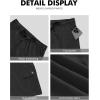 image:imageNITAGUT Mens Cargo Shorts 7 Casual Drawstring Elastic Waist Summer Vacation Shorts with Utility Flap PocketsBlack