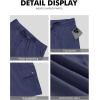 image:imageNITAGUT Mens Cargo Shorts 7 Casual Drawstring Elastic Waist Summer Vacation Shorts with Utility Flap PocketsBlue