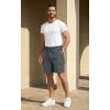 image:imageNITAGUT Mens Cargo Shorts 7 Casual Drawstring Elastic Waist Summer Vacation Shorts with Utility Flap PocketsGrey