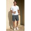 image:imageNITAGUT Mens Cargo Shorts 7 Casual Drawstring Elastic Waist Summer Vacation Shorts with Utility Flap PocketsGrey