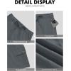 image:imageNITAGUT Mens Cargo Shorts 7 Casual Drawstring Elastic Waist Summer Vacation Shorts with Utility Flap PocketsGrey