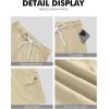 image:imageNITAGUT Mens Cargo Shorts 7 Casual Drawstring Elastic Waist Summer Vacation Shorts with Utility Flap PocketsKhaki