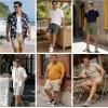 image:imageNITAGUT Mens Casual Cotton Shorts  55 Elastic Waist Drawstring Summer Beach Lightweight Shorts with PocketsBlack