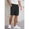 image:imageNITAGUT Mens Lightweight Casual Shorts 7 Golf Summer Shorts Breathable Stretch Work Flat Front Shorts with MultiPocketBlack
