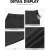 image:imageNITAGUT Mens Lightweight Casual Shorts 7 Golf Summer Shorts Breathable Stretch Work Flat Front Shorts with MultiPocketBlack