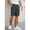 image:imageNITAGUT Mens Lightweight Casual Shorts 7 Golf Summer Shorts Breathable Stretch Work Flat Front Shorts with MultiPocketDark Grey