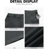 image:imageNITAGUT Mens Lightweight Casual Shorts 7 Golf Summer Shorts Breathable Stretch Work Flat Front Shorts with MultiPocketDark Grey